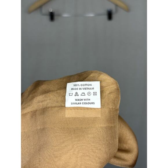 Huong Boutique Blouse‎ Tiered Skirt Set Women Small Brown Black Dainty Academia - Picture 12 of 12